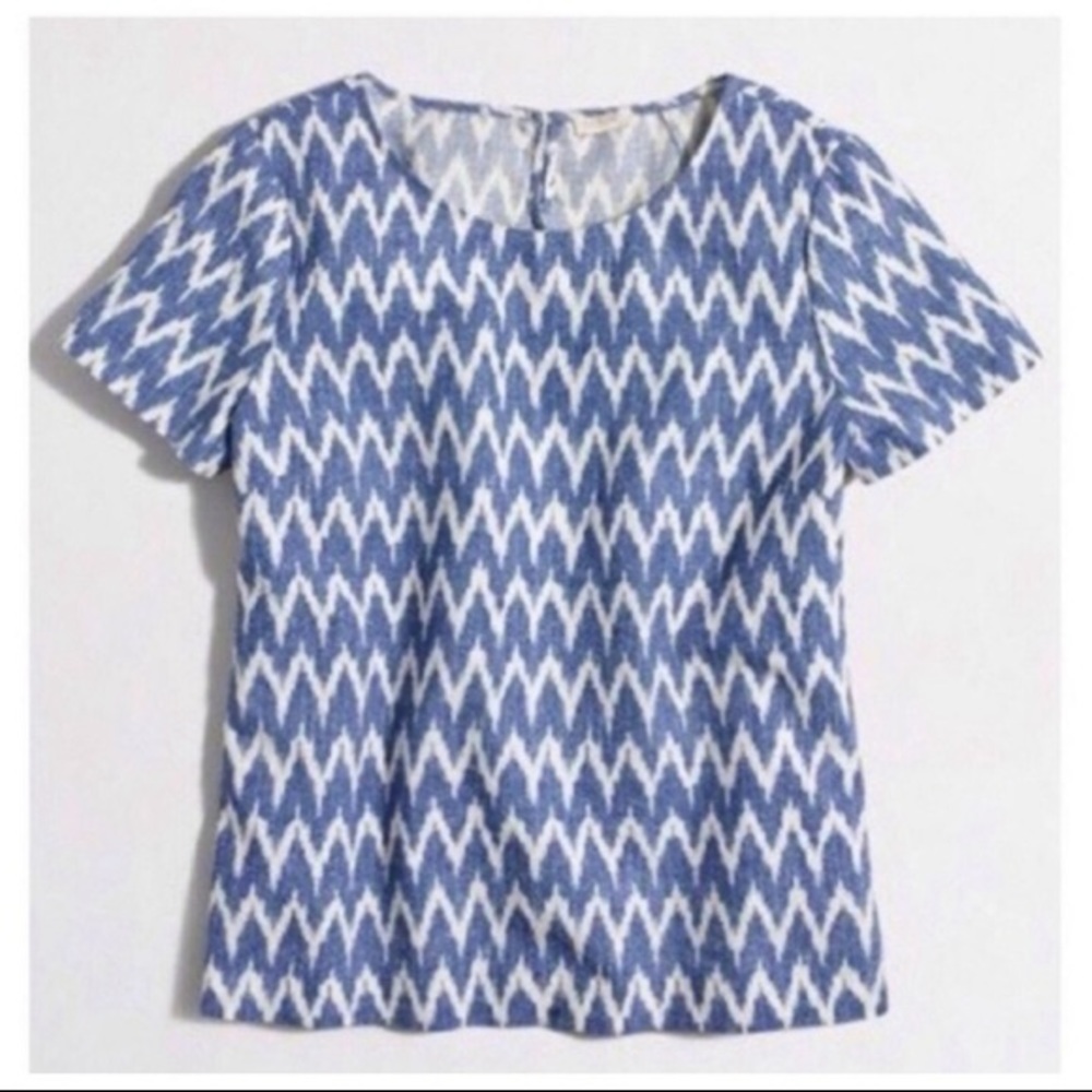 J. Crew linen ikat top